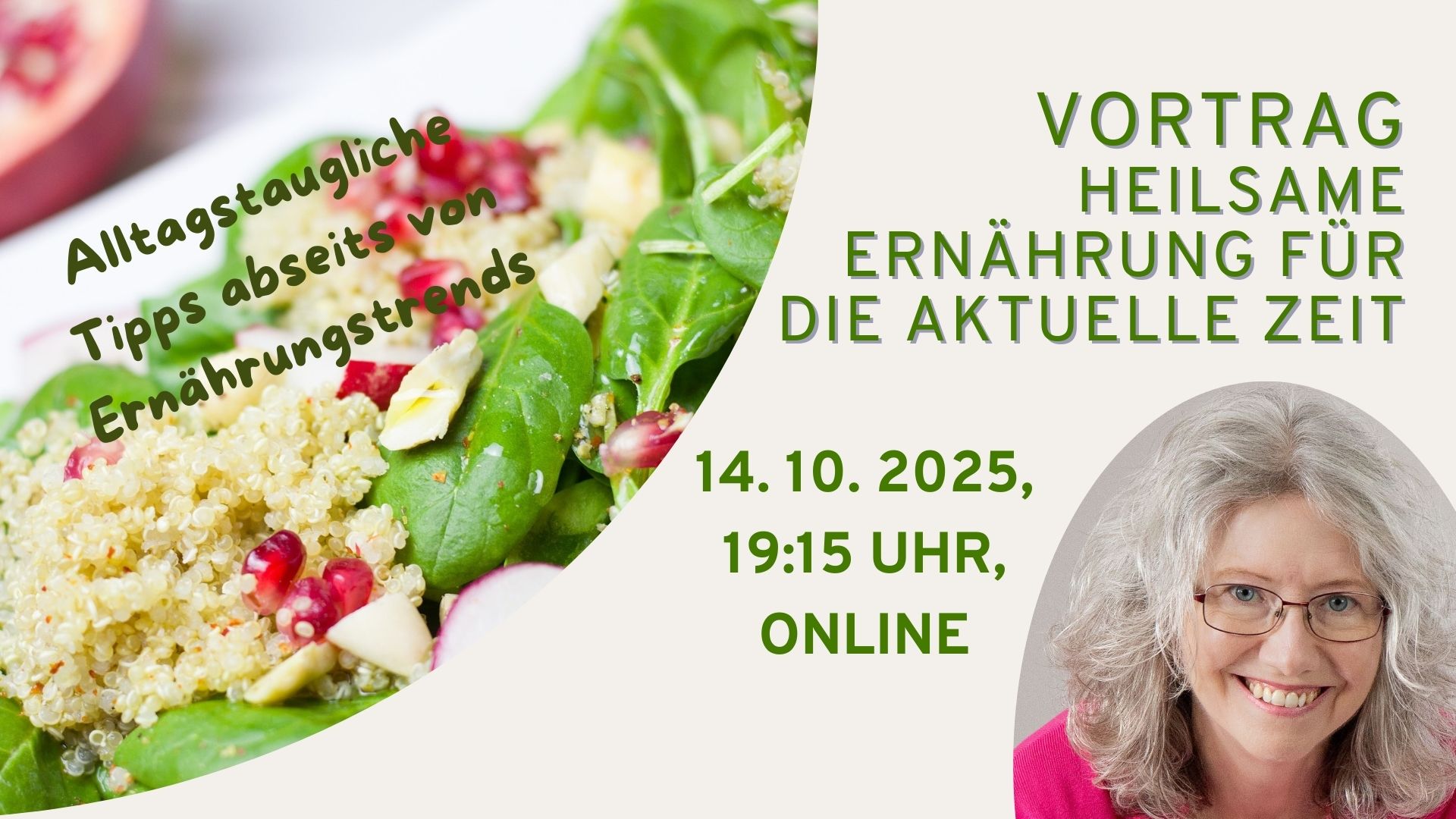 Vortrag heilsame Ernährung für die aktuelle Zeit